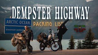 What I packed for a motorcycle trip to the Arctic Ocean