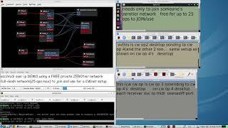 ZeroTier FULL MESH network for up to 25 Morse Code Operators CW NET over iP using OSC2MiDi & MiDi CW