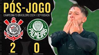 CORINTHIANS 2X0 PALMEIRAS  AO VIVO | PÓS-JOGO: COLETIVA E ZONA MISTA | CAMPEONATO BRASILEIRO 2024