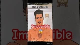 Painting a muscular man with mustachios #drawing #paintingtutorial #artchallenge #trendingshorts