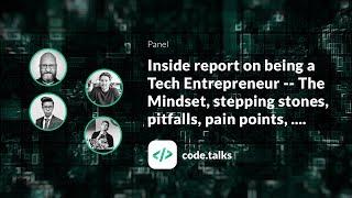 code.talks 2018 Inside report on being a Tech Entrepreneur