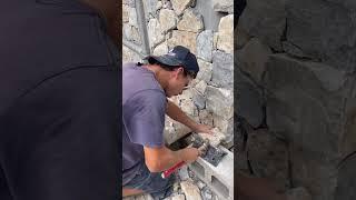 Training our apprentices for the next generation of stonemasons. #stonewall #stonemasonry #building