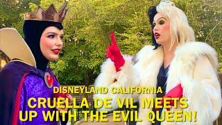 Cruella De Vil Meets Up With the Evil Queen & She Shares Her Halloween Plans at Disneyland! #disney