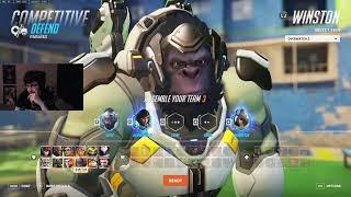 39 ELIMS! 22K DMG! SUPER WINSTON GAMEPLAY OVERWATCH 2 SEASON 10 TOP 500
