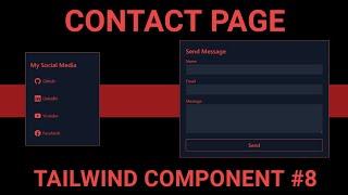 Contact Page - Tailwind Component #8