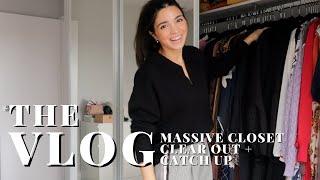 MASSIVE CLOSET CLEAR OUT + CATCHING UP | VLOG S4:E12 | Samantha Guerrero