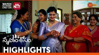 Sneham Kosam - Highlights of the day | Watch full EP only on Sun NXT | 21 Nov 2024 | Gemini TV