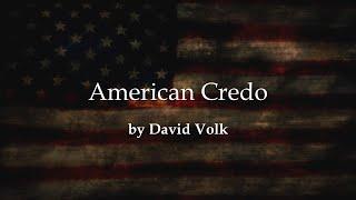 American Credo by David Volk