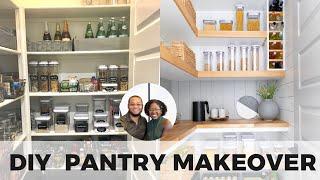 DIY Custom Walk-In Pantry Makeover