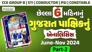 છેલ્લા 6 મહિનાનું | ગુજરાત પાક્ષિકનું એનાલિસિસ | June-Nov 2024 | Part-2 | Current Affairs| Book Bird