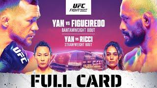 UFC Fight Night - Yan vs. Figueiredo Full Card Preview & Predictions