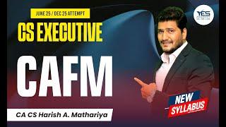 CS Executive CAFM Demo (Lec 1) June 25/Dec 25 | CA CS Harish Mathariya