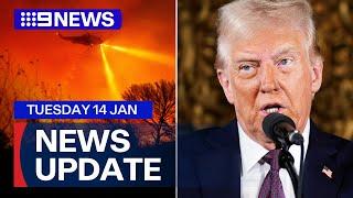 New LA fire breaks out north of the city; Trump election interference report | 9 News Australia