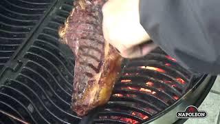 Reverse sear Napoleon Pro22K-LEG