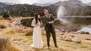 Gorgeous Couple's Moody Fall Micro Wedding in Boulder, Colorado