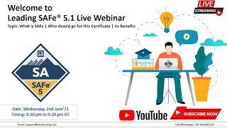 Leading SAFe® 5.1 Live 1 hour FREE Webinar | ShriLearning