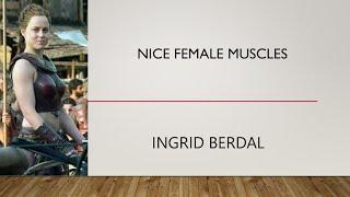 Nice Female Muscles - Ingrid Berdal