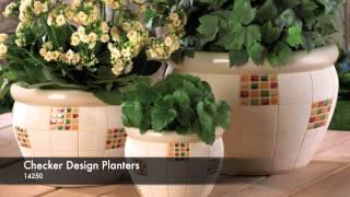 14250 - Checker Design Planters