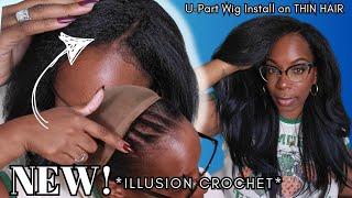 UNDETECTABLE Crochet Method on THIN HAIR U-Part with NO LEAVE *SEUN OKIMI Tutorial* 1st Attempt