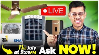  Live 11th July ️ Best AC in 2024 ️ Best BLDC Ceiling Fan ️ Best Water Purifier ️ Best Geyser