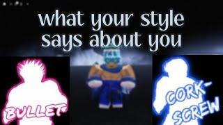 WHAT YOUR STYLE SAYS ABOUT YOU IN UBG PART 1 [untitled boxing game]