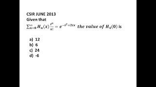 11. Hermite Polynomial I Mathematical Methods of Physics I CSIR I GATE I JEST I Dr. Nagaraju Pendam