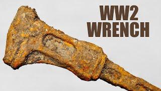 Very Rusty WW2 Wrench Restoration. A find from the battlefield