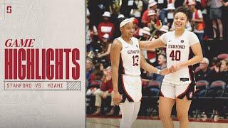 Highlights: Stanford Women's Basketball vs. Miami (2/27/25)