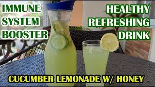 BEST CUCUMBER LEMONADE RECIPE | HOW TO MAKE CUCUMBER LEMONADE | REFRESHING HEALTHY DRINK RECIPE