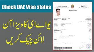 How to check UAE Visa status - Check your Dubai Visa Online and Visa Validity check