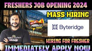 Byteridge hiring 2024 | Jobs in tamil freshers jobs | Today Job Vacancy in Tamil | kaashiv venkat