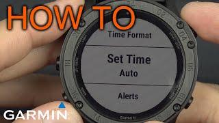 How to set time on Garmin Tactix / Fenix