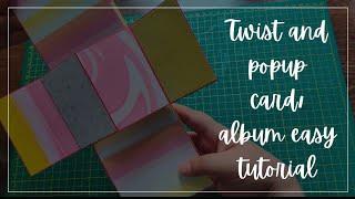 Twist and Popup Card Tutorial || Easy tutorials || Twist and Popup Card Album