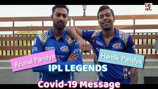 IPL 2020 Corona virus Awareness Match, Amazing Way of Message by IPL LEGENDS #Stayinyourcrease #IPL