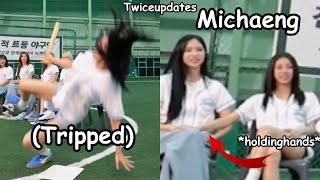 twice tzuyu getting tripped ft. Michaeng sweet moment *unnies burst to laugh*