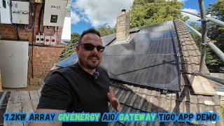 EPIC 8kW of Solar Power & GivEnergy AIO, gateway and EV charger & TIGIO with app run through