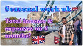 Total income of seasonal workers in uk (within 6 months) Manoj Bhusal