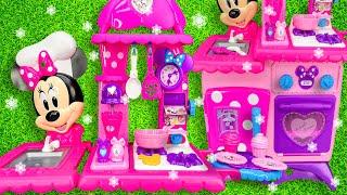 LIVE Satisfying with Unboxing Minnie Mouse Kitchen Playset , Disney Toys Collection