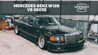 Mercedes Benz W126 V8 560SE / ПЕРЕКРЫЛИ МКАД / Burnout / Air Bagged /EP 18 Lowdaily Lifestyle.