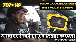 UNLOCKING 707HP!! 2016 Dodge Charger SRT Hellcat's throttle response - DIY Pedal Commander Review