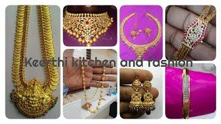 Huge Gold Jewelry Collection With Weight In Telugu