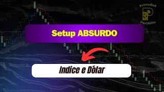 Setup para mini indice e mini dolar - Rendimento GIGANTE pra Stop Pequeno! P/ Pouca Grana