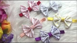 All over Fabric Sublimation for Custom name Hair Bows