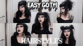 easy goth hair styles (that literally take 5 minutes)