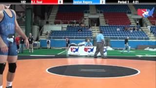 Fargo 2012 182 Round 5: B.J. Toal (Ohio) vs. Jordan Rogers (Washington)