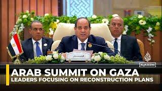 Gaza plan would ensure Palestinians ‘remain on their land’: Egypt’s president at Arab summit