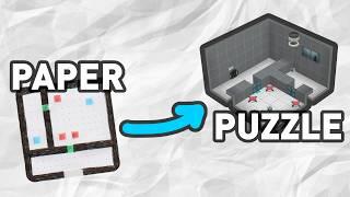 This Turns Drawings into Portal 2 Puzzles…