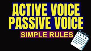 ACTIVE VOICE to PASSIVE VOICE- Easy Rules - SOWJANYA'S ENGLISH CLASS