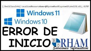  SOLUCION ERROR [.ShellClassInfo] LocalizedResourceName=@%SystemRoot%\system32\shell32.dll,-21787