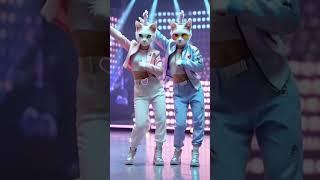 Cat dance #funny #ai #cartoon #cute #cat #shorts #cat  #youtubeshorts #viraldance #trending